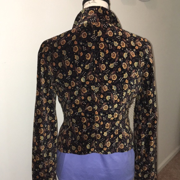 FREE PEOPLE VELVET BLAZER - Picture 5 of 7